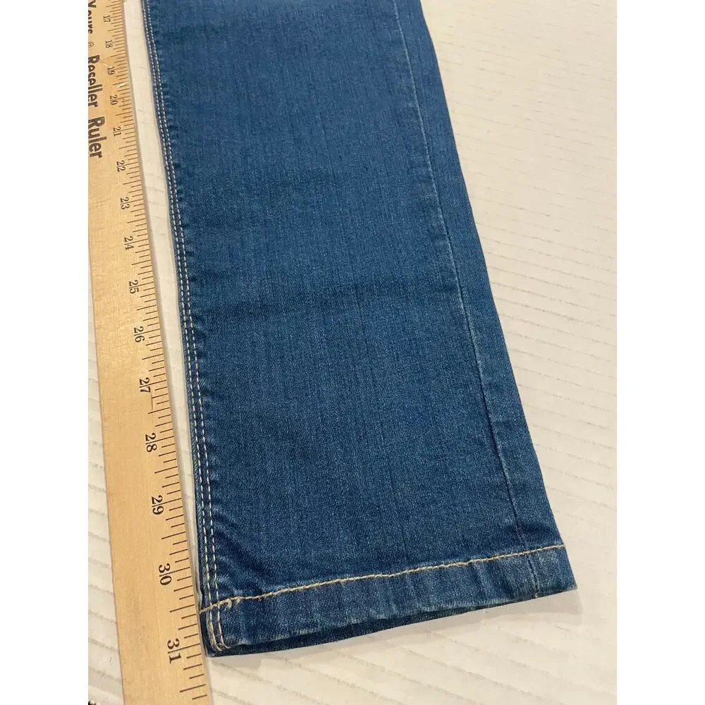 Zara women's blue skinny jeans size 8 Mid rise skinny stretch denim TRF denim